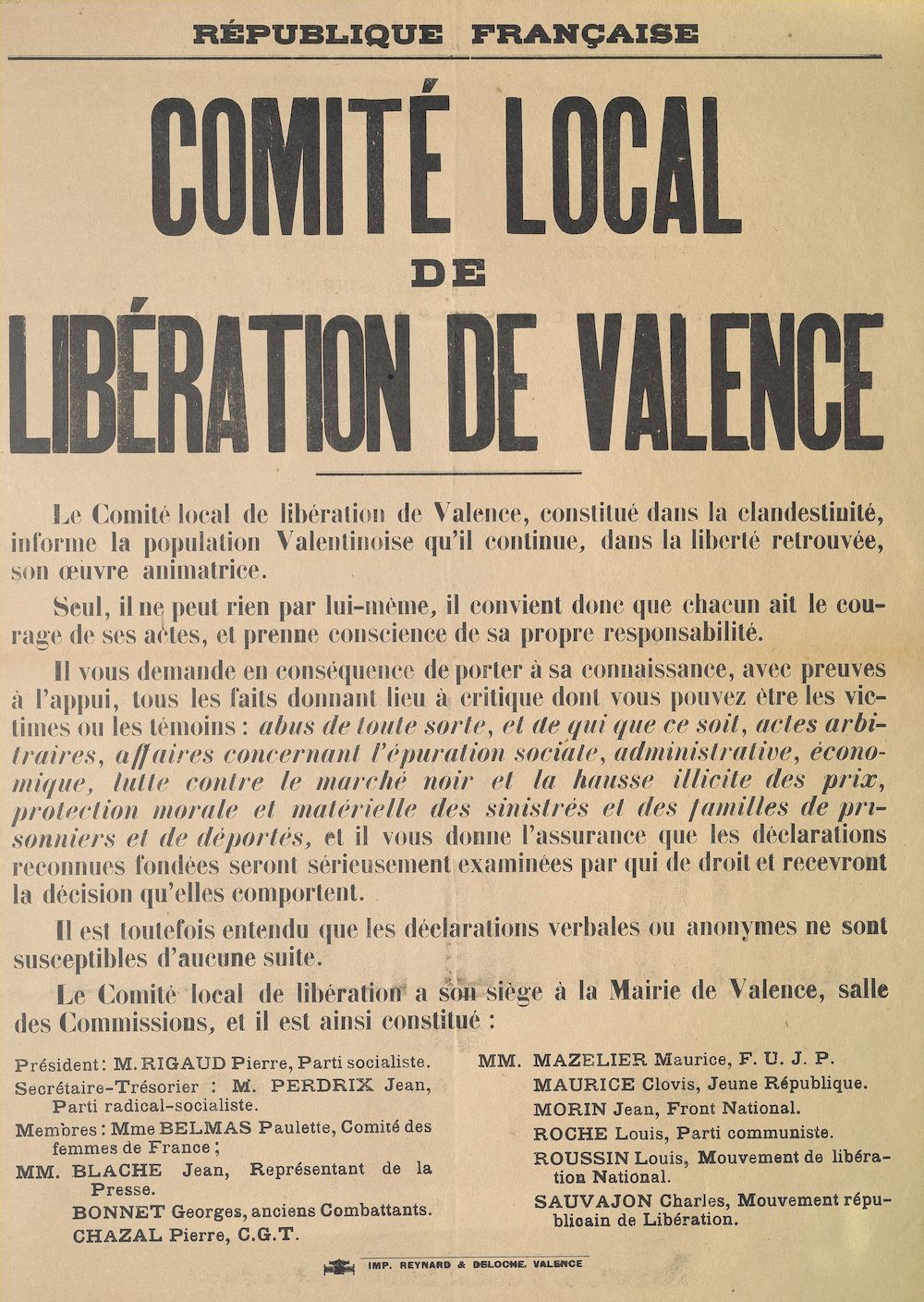 Comité Local de Libération de Valence