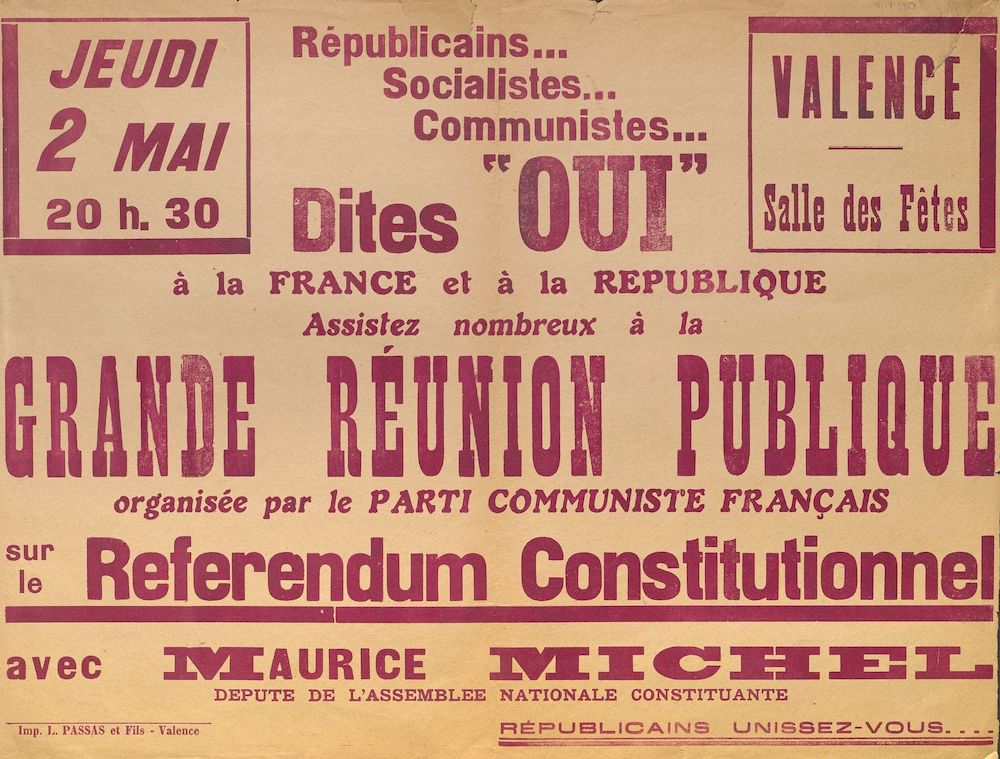 Républicain…Socialistes…Communistes… Dites 