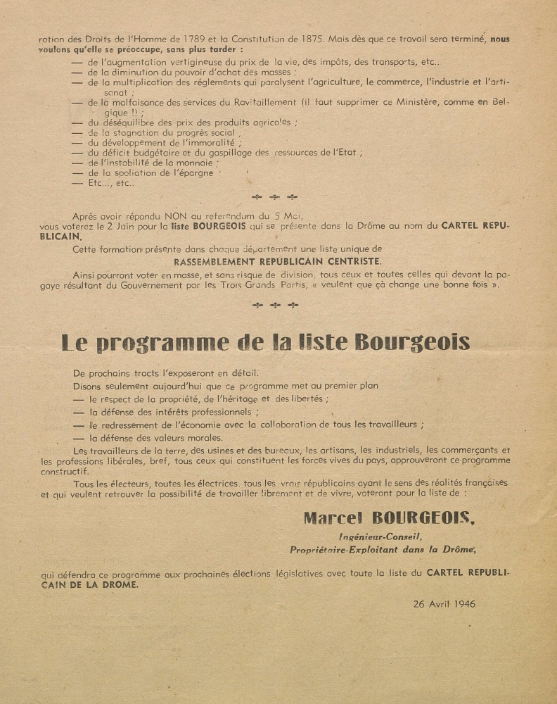 Nous voterons non au référendum sur la Constitution