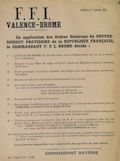 F.F.I. Valence - Drôme : [Ordres généraux du Gouvernement Provisoire de la République Française]