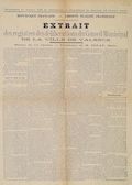 Supplément au n°240 du Journal de Valence du mercredi 15 octobre 1884 : extrait des registres des délibérations du Conseil Municipal de la ville de Valence. Séance du 11 octobre 