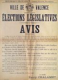 Ville de Valence. Elections législatives : Avis du 15 avril 1902