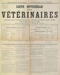 Préfecture de la Drôme : Liste officielle des vétérinaires exerçant dans le département de la Drôme pendant l'année 1935 [Valence, le 15 janvier 1935]