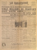 Naissance de la deuxième constituante : Vingt millions de Français ont voté hier [Le Dauphiné Libéré, n° 461, lundi 3 juin 1946]