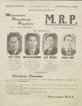 Département de la Drôme. Élections du 10 novembre 1946 : Mouvement Républicain Populaire [programme]