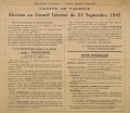 Canton de Valence. Election au Conseil Général du 23 septembre 1945 : Jean Perdrix / Parti Radical-Socialiste [programme]