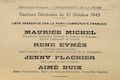 Département de la Drôme. Élections générales du 21 octobre 1945 : liste présentée par le Parti Communiste Français [bulletin de vote]