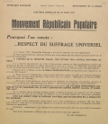 Département de la Drôme. Élections législatives du 30 mars 1947 : Mouvement Républicain Populaire : Pourquoi l'on revote