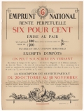 Emprunt National : Rente Perpétuelle Six Pour Cent