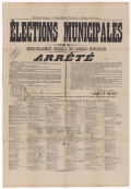 Préfecture de la Drôme. Élections municipales : Renouvellement intégral des Conseils Municipaux : Arrêté [Valence, 13 avril 1896]