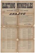 Préfecture de la Drôme. Élections municipales : Renouvellement intégral des Conseils Municipaux : Arrêté [Valence, 17 avril 1900]