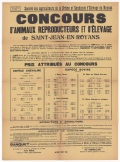 Société des Agriculteurs de la Drôme et Syndicats d'Elevage du Royans. Concours d'animaux reproducteurs et d'élevage de Saint-Jean-en-Royans