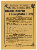 Département de la Drôme. Comice Agricole de l'Arrondissement de Nyons : Concours d'Améliorations et d'Aménagement de la Ferme en 1925