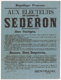 Aux électeurs du canton de Séderon [Election au Conseil Général]