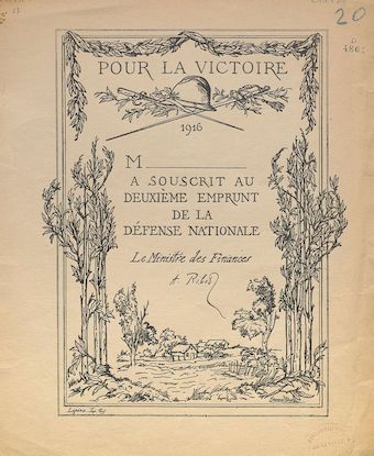 Ministère des Finances : Pour la victoire. Souscription au deuxième emprunt de la Défense nationale