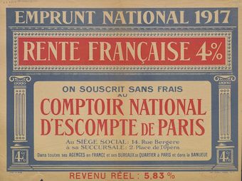 Emprunt national 1917. Rente française 4%