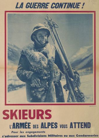 La guerre continue ! Skieurs, l'Armée des Alpes vous attend