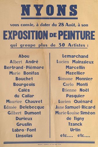 Nyons : Exposition de peinture