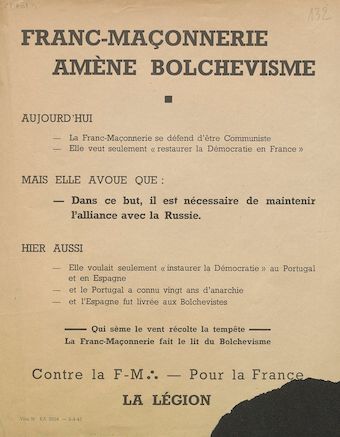 Franc-maçonnerie amène bolchevisme