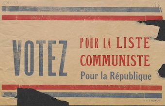 Votez pour la liste communiste. Pour la République