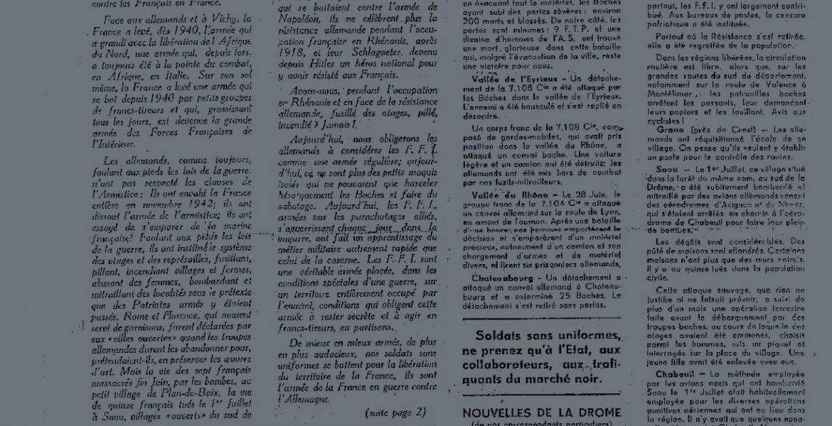 La presse durant la Seconde Guerre mondiale. Propagande et clandestinité