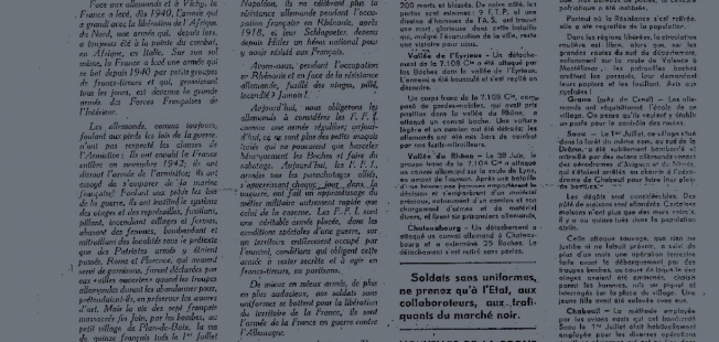 La presse durant la Seconde Guerre mondiale. Propagande et clandestinité